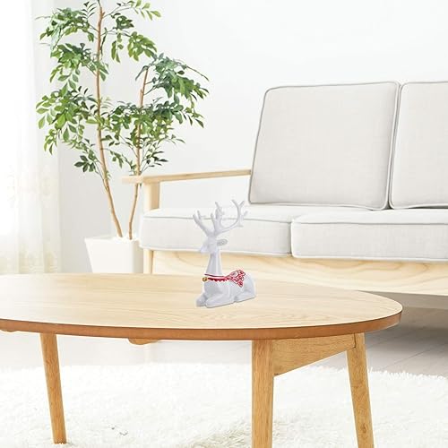 Miniatura 7 de Wakauto Adornos de ciervo, decoración de juguete para Salas de Casa, decoración interior de automóvil, figuras de reno, accesorio de decoración de