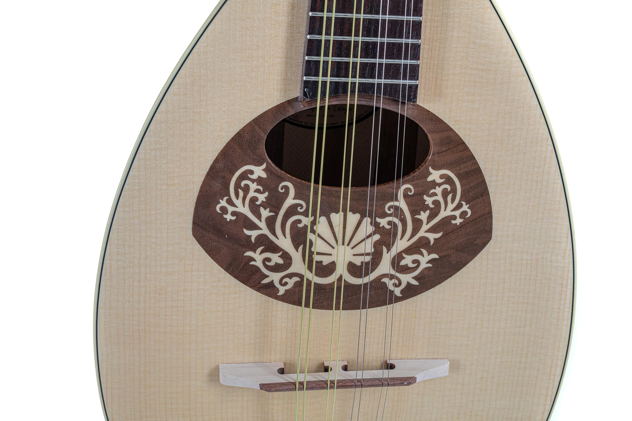 GEWA Mandoline Pro Arte Modèle 1 - Mandoline plate - Forme portugaise - Table en épicéa massif - Fond/éclisses en érable massif - Haute brillance - Fabriqué en Europe