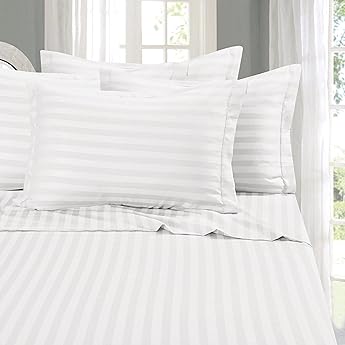 Elegant Comfort Luxurious 1500 Premium Hotel Quality Microfiber Three Line Embroidered Softest 4-Piece Bed Sheet Set, Wrinkle and Fade Resistant, California King, Royal Blue