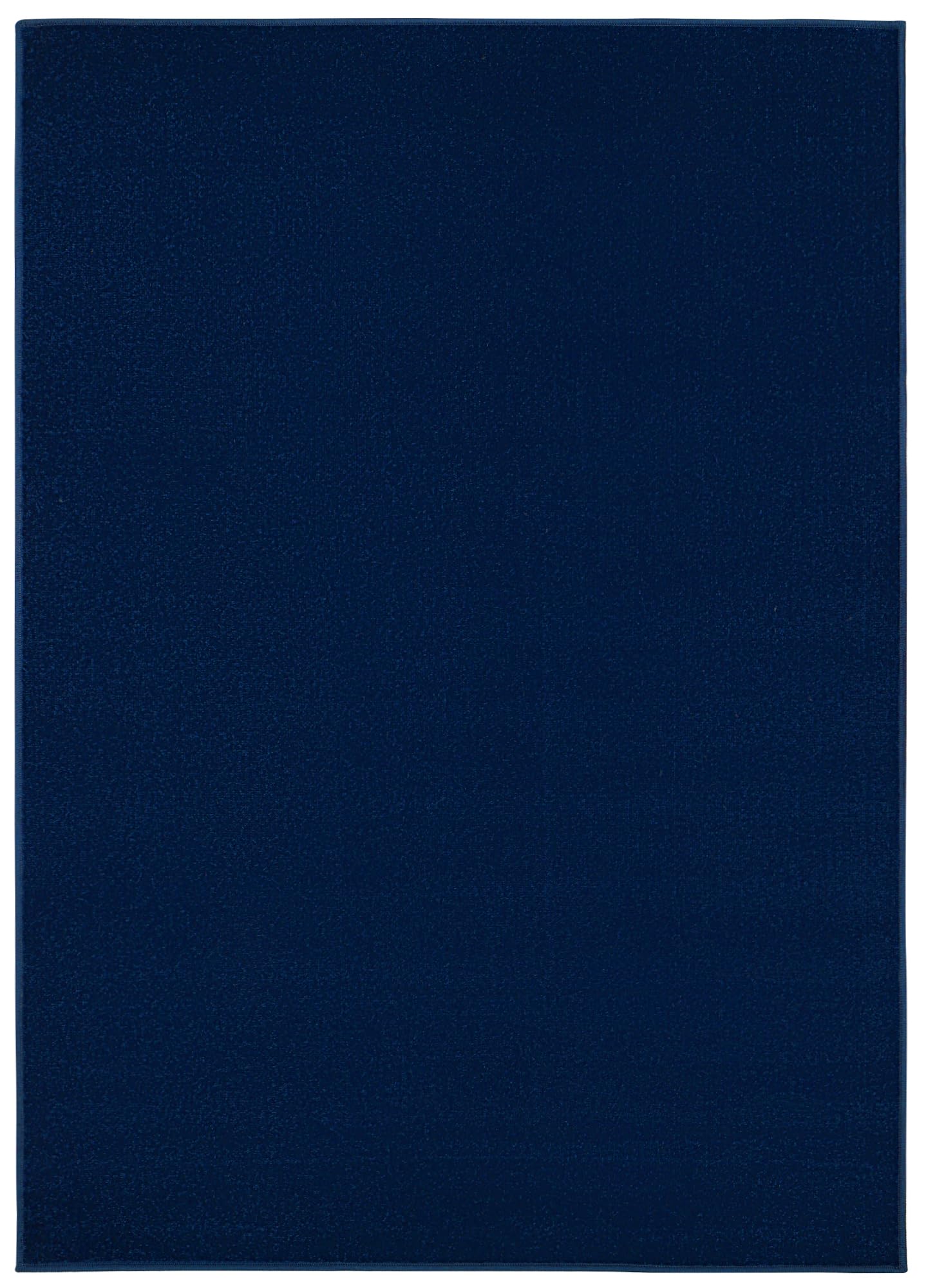 TAPISO Mono Alfombra de Pelo Corto Resistente Duradero Diseño Moderno Azul Marino Alfombra Interior de Salón Habitación Dormitorio Cocina Comedor Oeko-Tex 140 x 200 cm