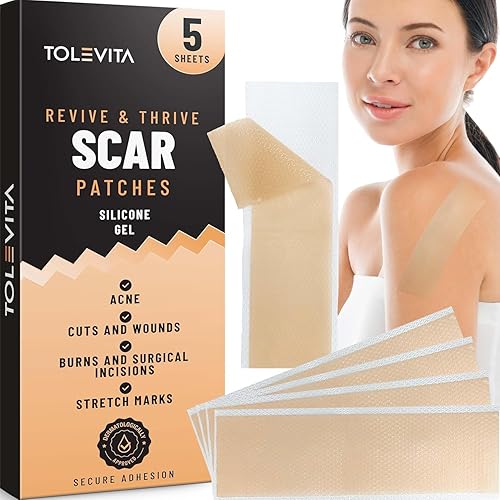 Parches de silicona para cicatrices, hojas de gel de silicona para cicatrices, acné, cirugía, queloides, eliminación de cicatrices y estrías, disponible en Yaxa Guatemala