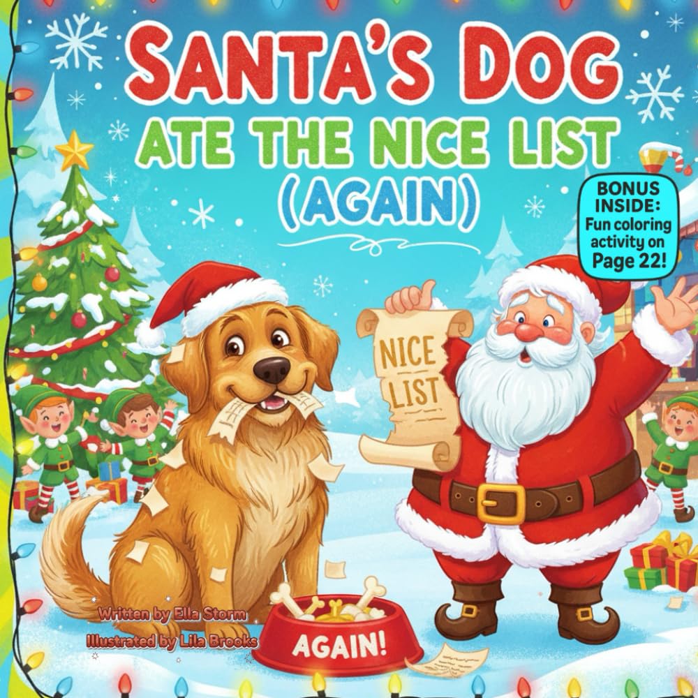 Santa’s Dog Ate the Nice List (Again!): A laugh-out-loud Christmas rhyme about mistakes and making things right