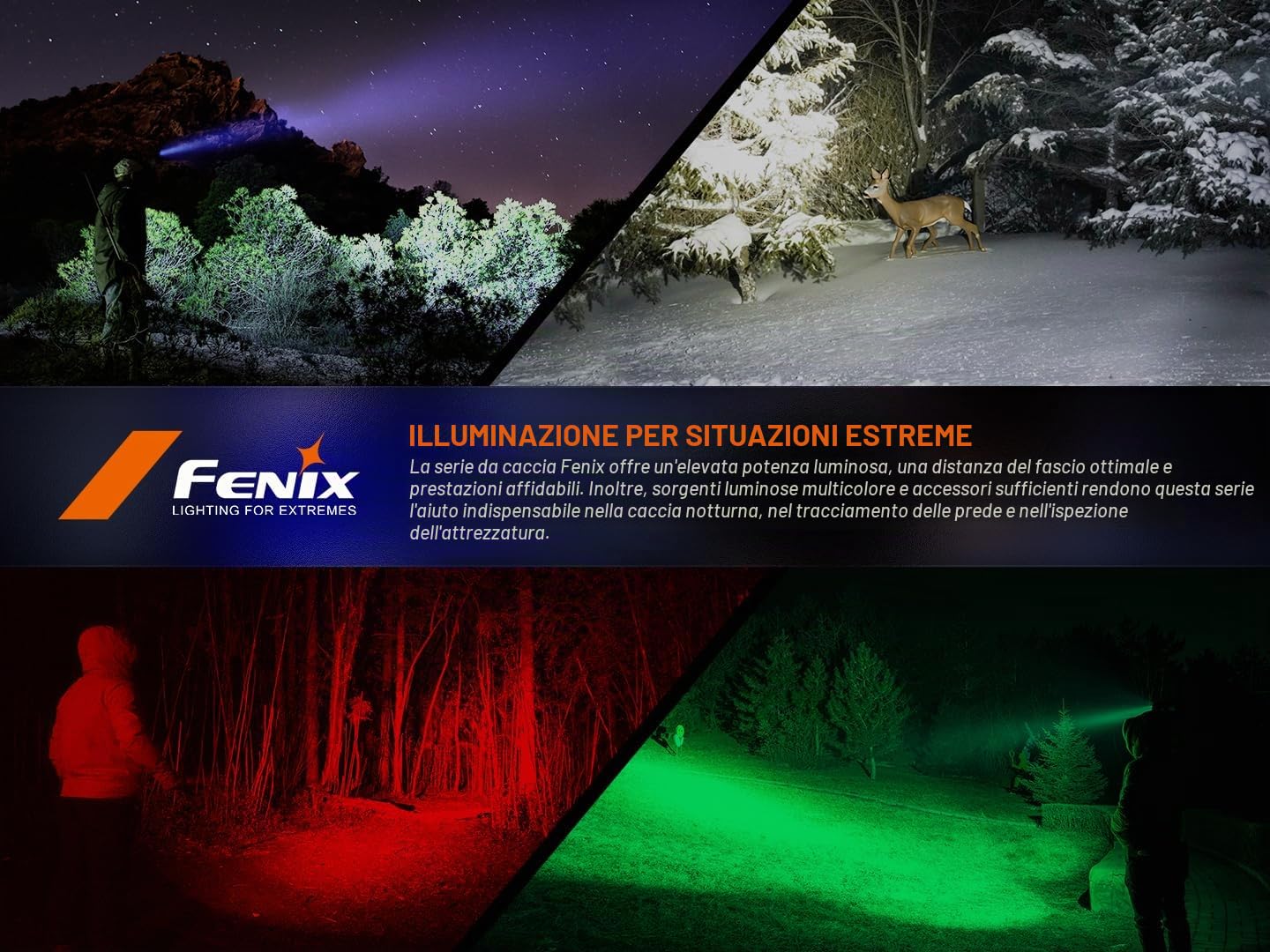 fenix HT18R, torcia LED ricaricabile ultra luminosa a lungo raggio | 2800 lumen | 1,1 km | 42 ore max | interruttori tattici a doppia coda | strobo istantaneo | filtri rossi e verdi inclusi | IP68