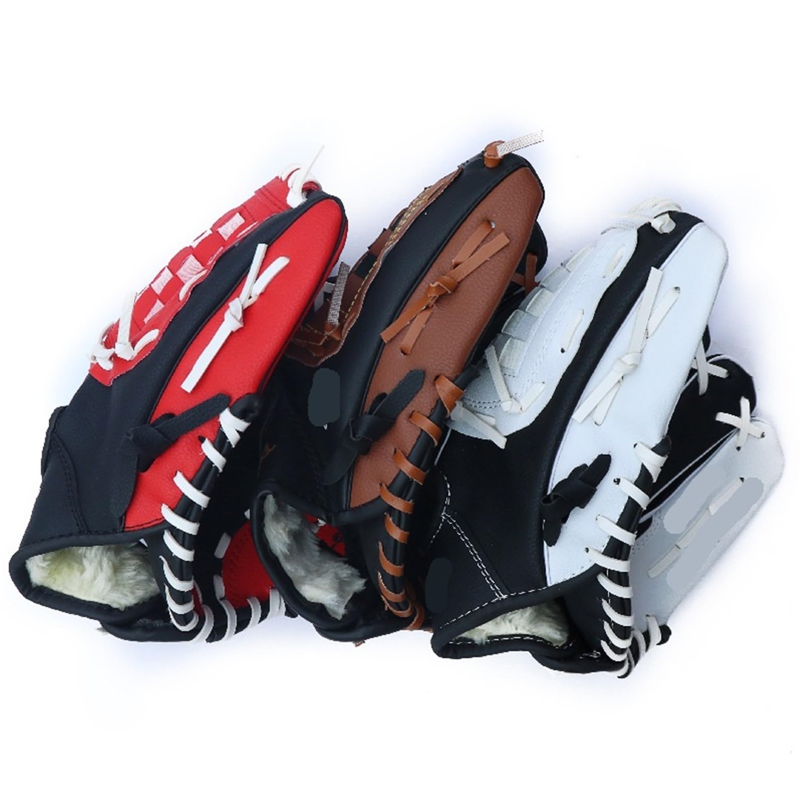 Guante de béisbol Guantes de béisbol Gruesos for Adultos, Guantes Protectores Softball for Receptor, Equipo Protector Mano Deportivo Resistente al Desgaste 12,5 Pulgadas