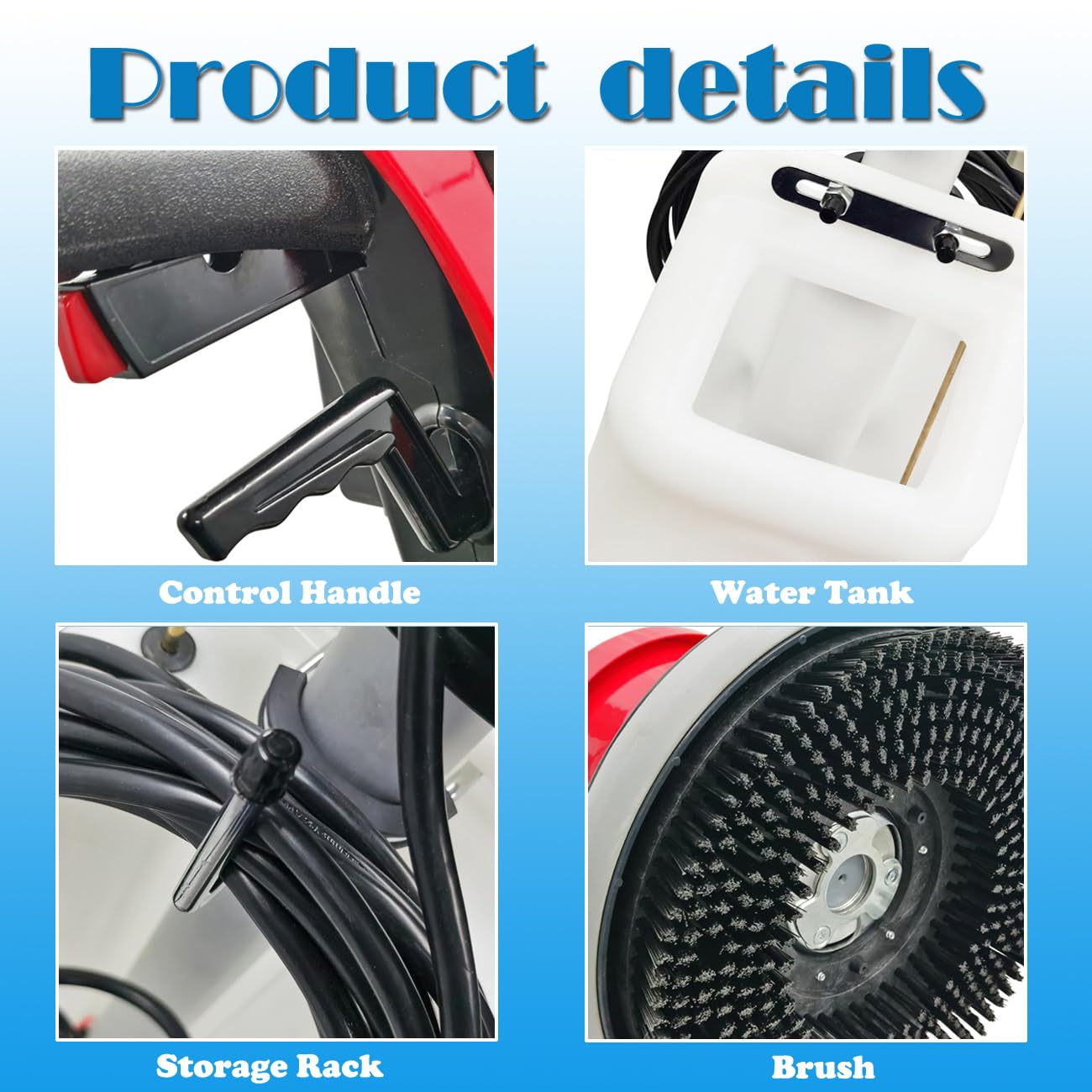 Snapklik.com : Floor Scrubber Buffer Polisher Commercial Floor Scrubber ...