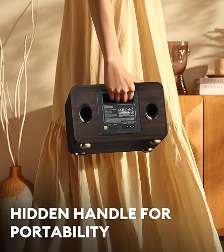 Miniatura 7 de Edifier Altavoz inalámbrico de mesa D32, audio de alta resolución, LDAC, ALAC, 60 W (RMS), arquitectura acústica 2.1, tiempo de reproducción de 11