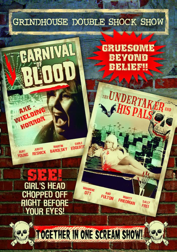Undertaker & His Pals película en DVD de sesión doble clásica de terror vintage de 1966