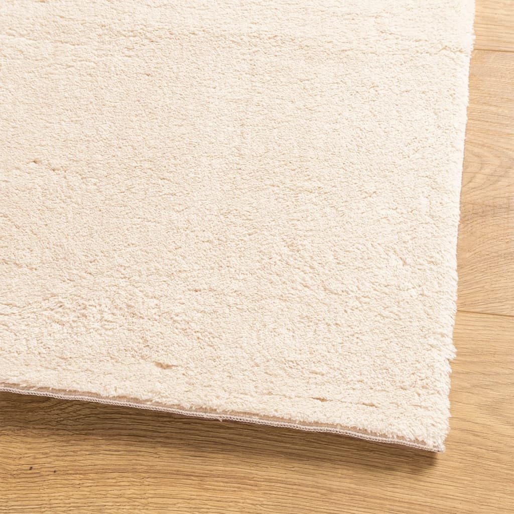 Tappeto passatoia a pelo corto, lavabile, beige, 80 x 200 cm