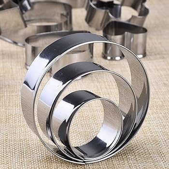 Cookie Cutters for Cake, Biscuits, Fondant 5 Pieces