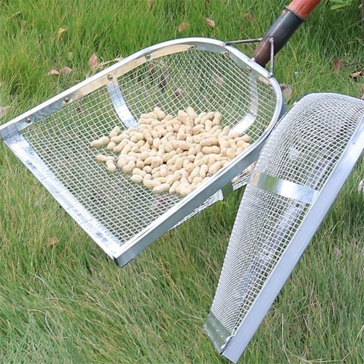 narzędzia ogrodnicze Łopata do gleby ogrodniczej Metalowe sito do orzeszków ziemnych Łopata do gleby Rolnicze sito filtrujące Łopata do gleby Rolnicze sito filtrujące (6MM) Sito ogrodnicze