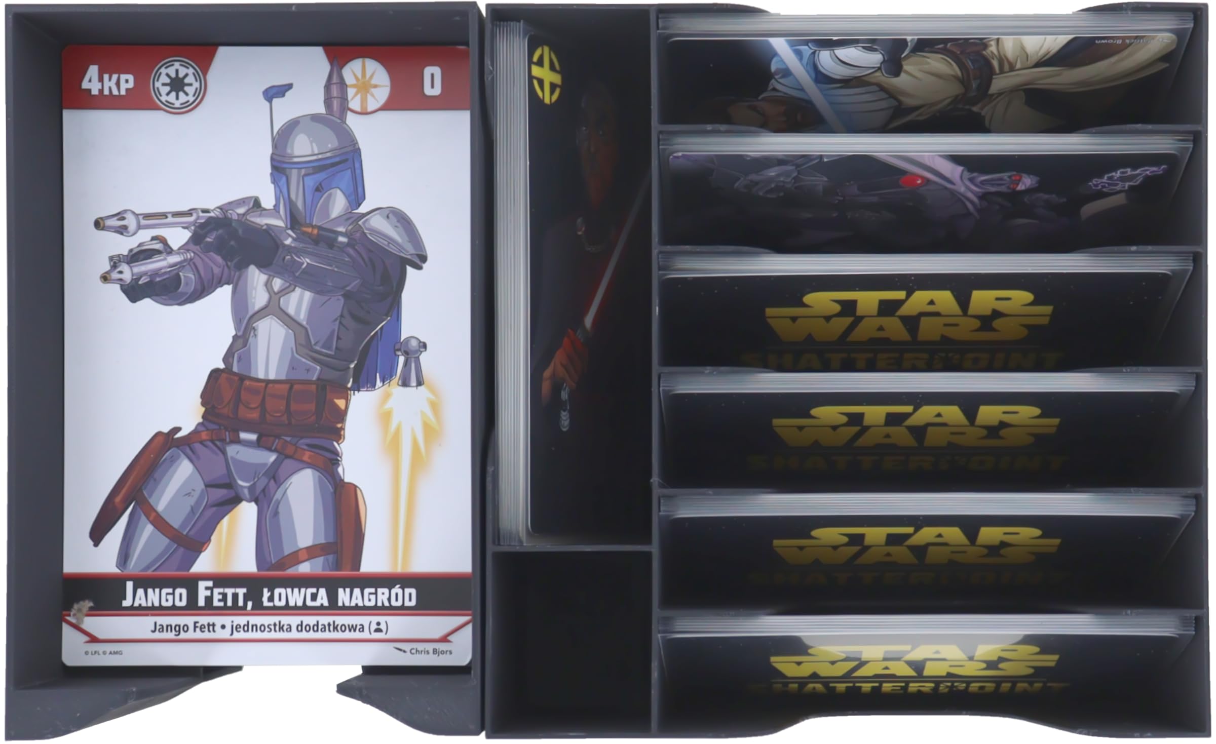 Torba Feldherr MINI PLUS z wkładkami Organizer kompatybilnymi z grą Star Wars: Shatterpoint - 1140 kart + materiały do gry - Z pomocą do sortowania akcesoriów