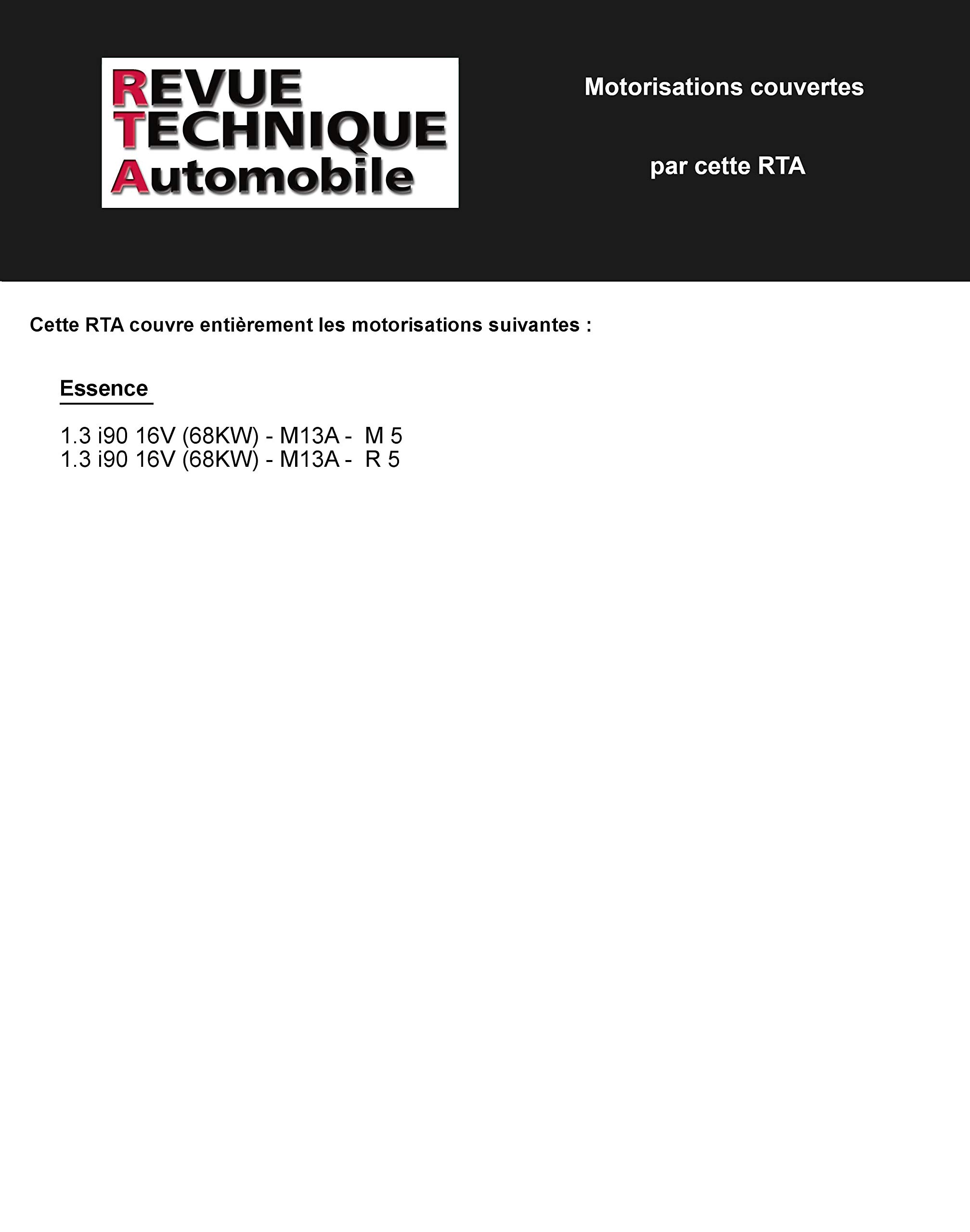 E.T.A.I - Revue Technique Automobile B749.5 - SUZUKI-SANTANA SWIFT III - 2005 à 2011