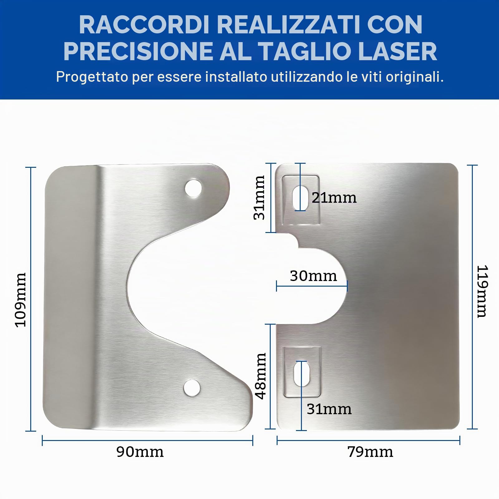Blocco di sicurezza per portellone per Fiat Ducato, Jumper, Boxer X250 X290 H1/H2/H3 – Dispositivo antifurto con perno ribaltabile, accessorio per camper