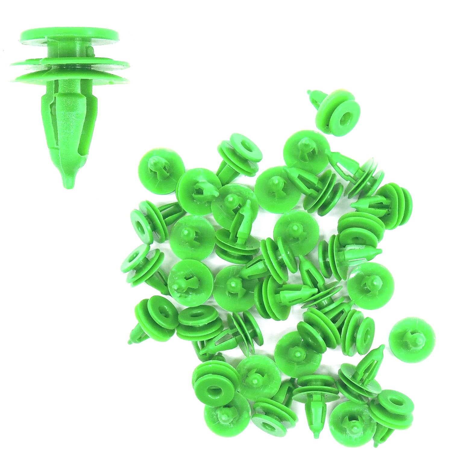 HiSport Door Panel Clips, 8mm Retainer Clip Plastic