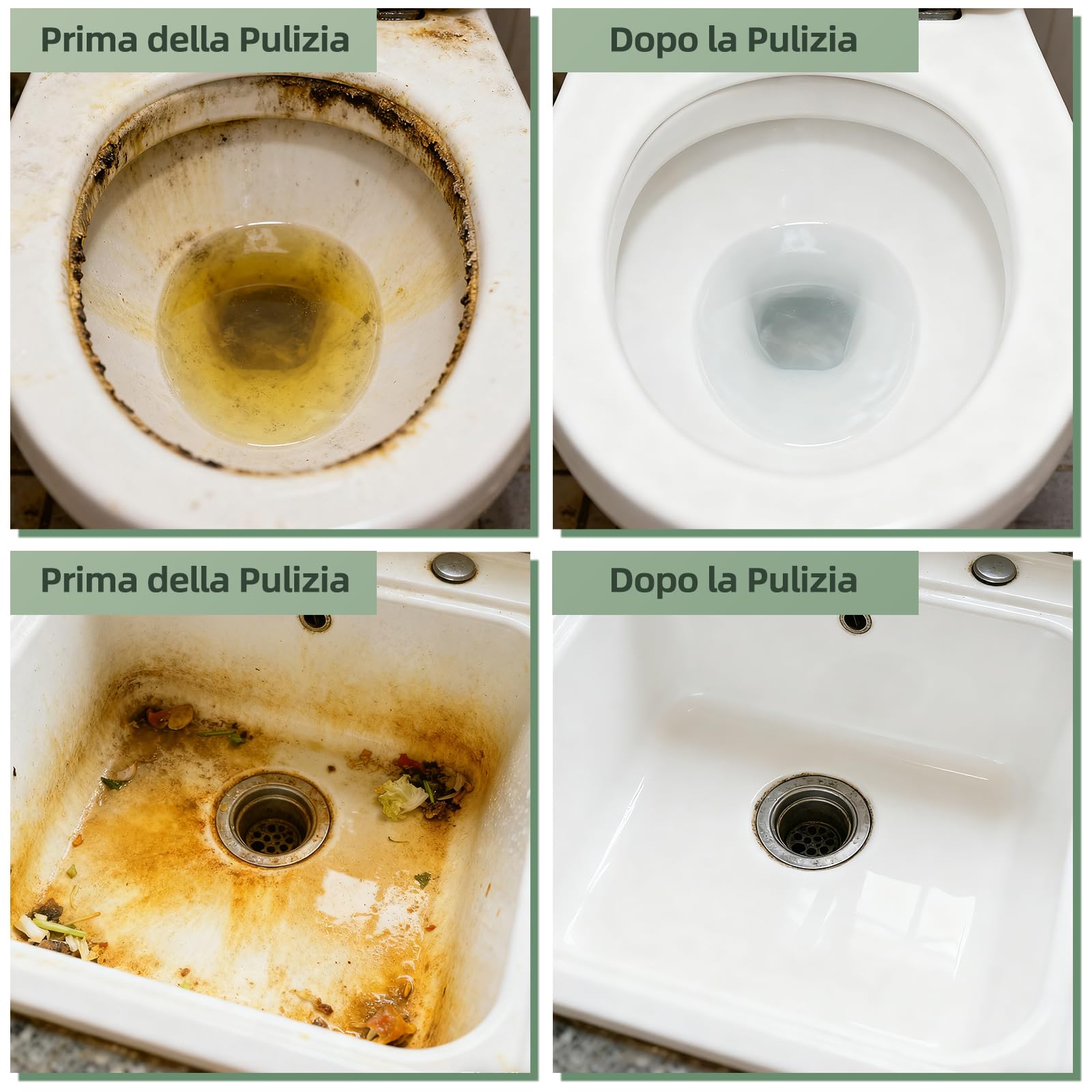 5 Pezzi Pietra Pomice per WC con 1 Manico Riutilizzabile - Disincrostante Efficace contro Calcare e Incrostazioni di Urina Ostinate - Per Pulizia Profonda di Toilette, Bagno, Cucina