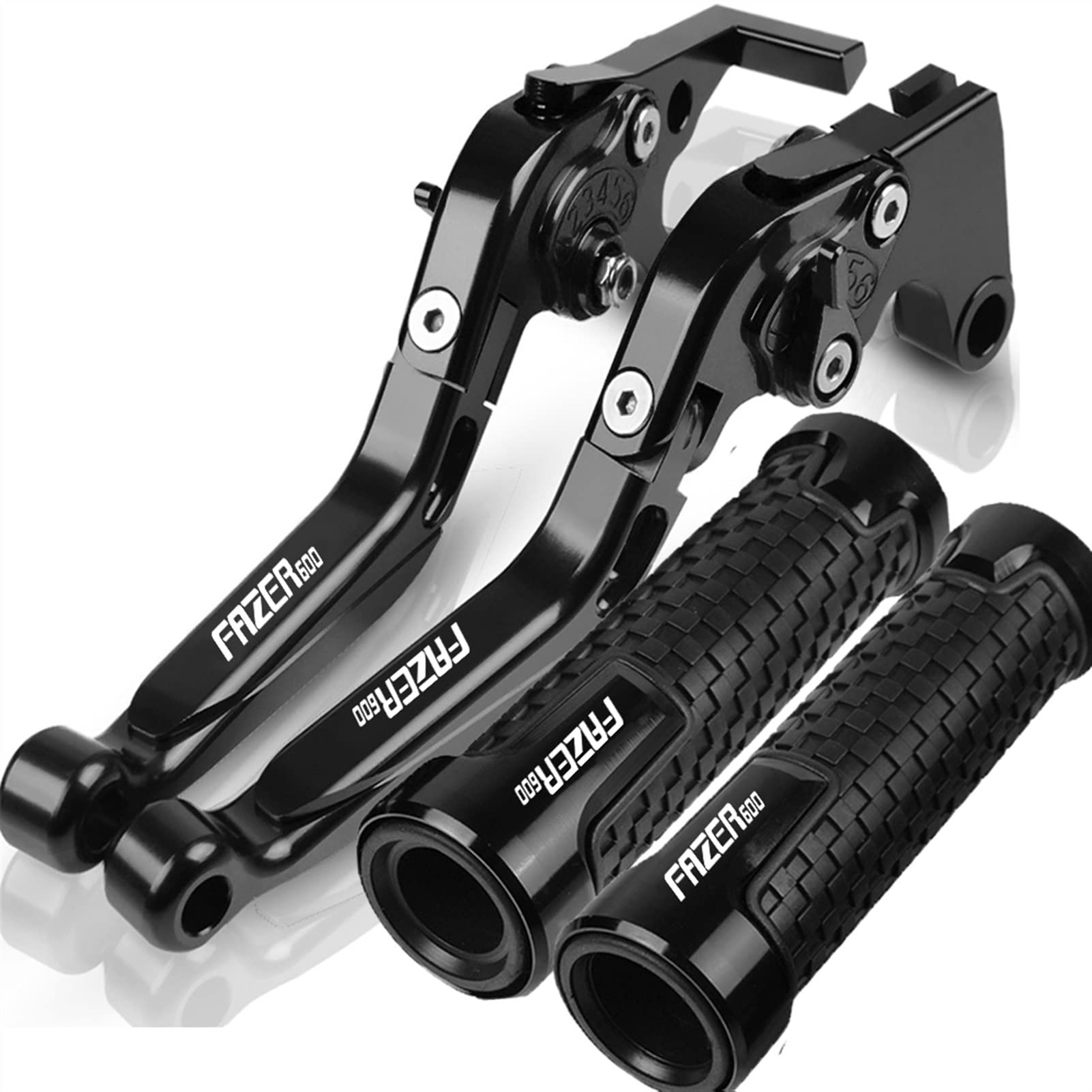 Moto pour Yamaha FAZER600 FAZER 600 FAZER-600 1998 1999 2000 2001 2002 2003 Levier d'embrayage De Frein Poignées Guidon Extrémités