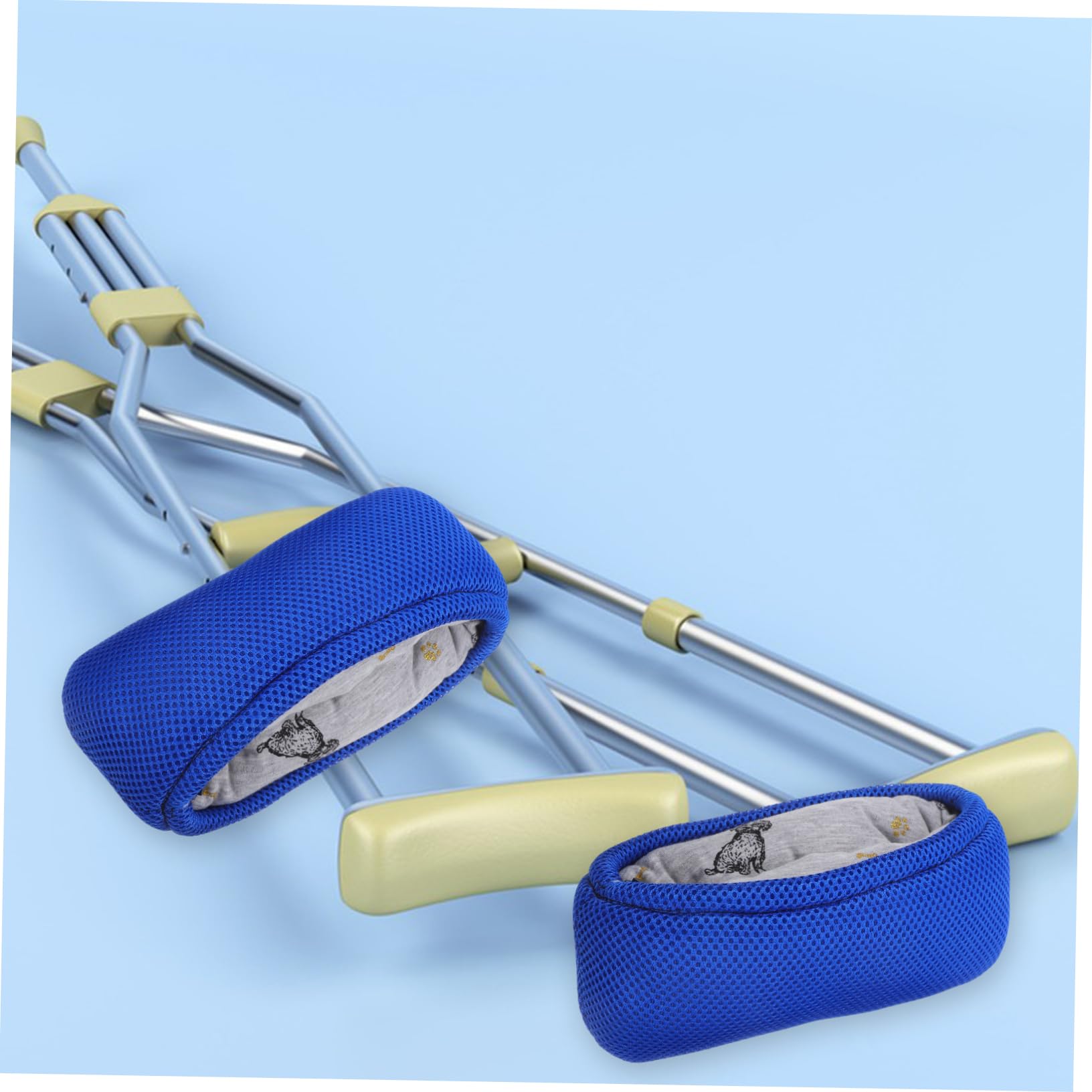 FOMIYES 1pair Comfortable Crutch Underarm Pads Non- Cushions for Walking Sticks Easy Installation Sponge Material for Seniors