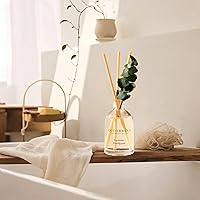 Vista 6 de COCORRÍNA Eucalyptus Reed Diffuser Set of 3 - Lavender Eucalyptus, Black Forest, Clean Cotton Scents, 1.7 fl oz Each, Total 5.1 oz, Scented Oil