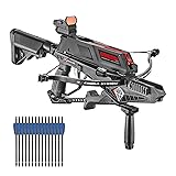 Repeating Adder Crossbow 130 lb Cross Bow with 5 Shot auto-loading Magazine Includes 15 Carbon Arrows Bolts. Urban Preppers, Bushcraft, Home Defense, Target Shooters, Small Game Bow Hunting