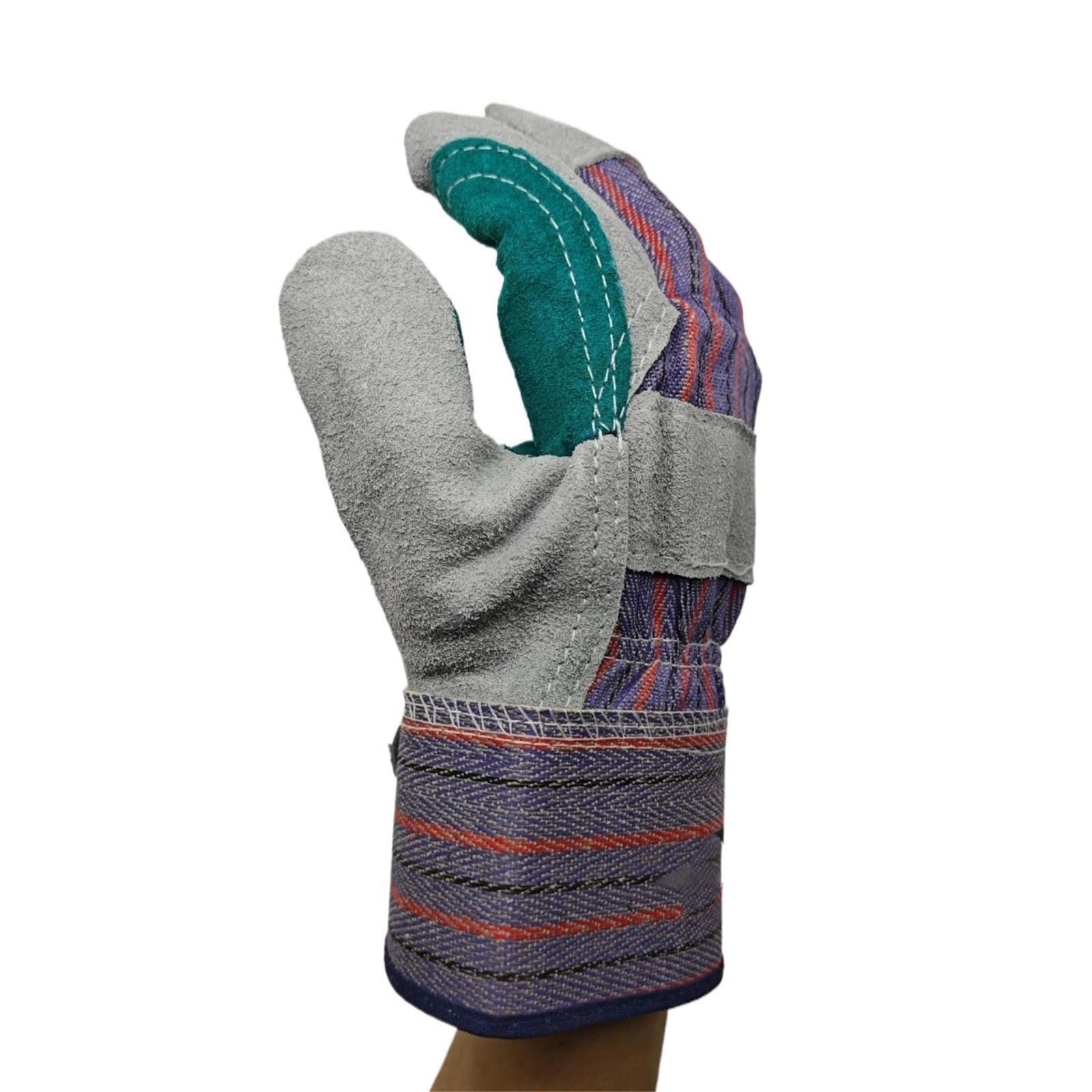 Genérico Compatible con guantes de soldadura de piel de vacuno 4244X.