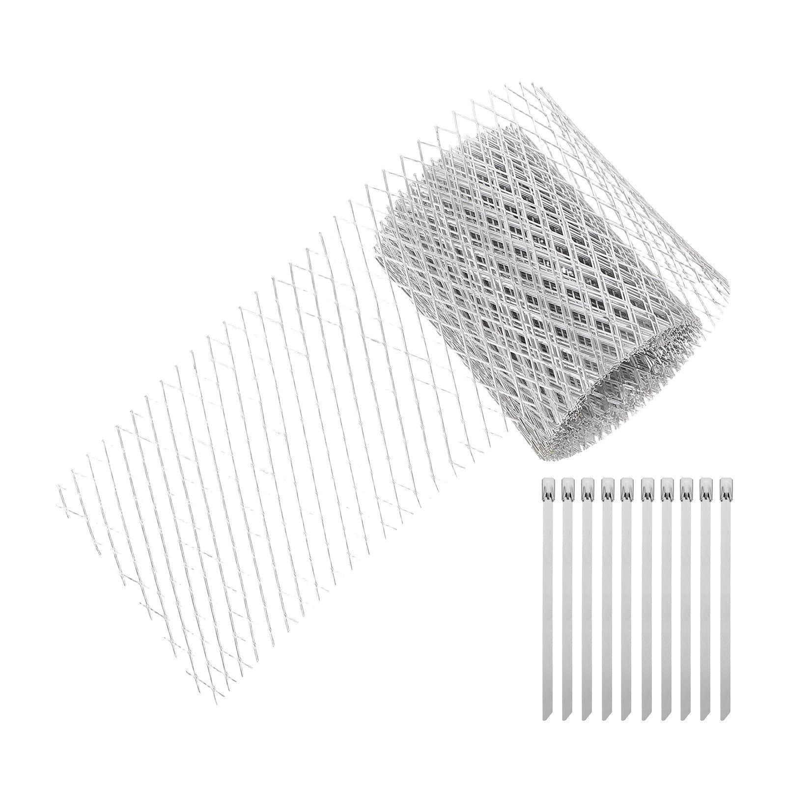 Protector de canalones de aluminio Zerodeko ajustable para evitar hojas en el techo