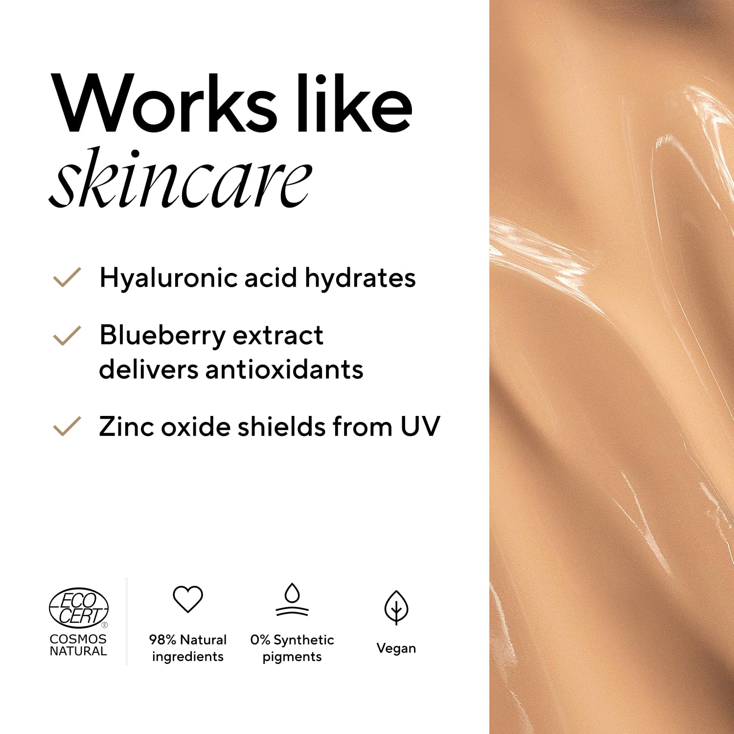 MÁDARA Organic Skincare | SKIN EQUAL Base de Maquillaje Soft Glow SPF20#40 Sand 30 ml – Base Mineral con Ácido Hialurónico, Cobertura Media, Acabado Luminoso