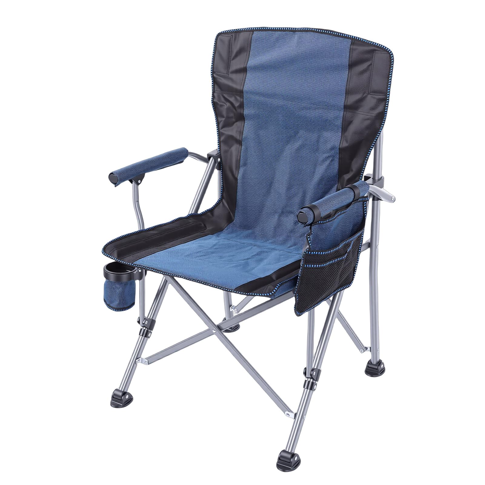 Fabater Chaise de Camping Portable avec Accoudoirs et Porte-Gobelet,