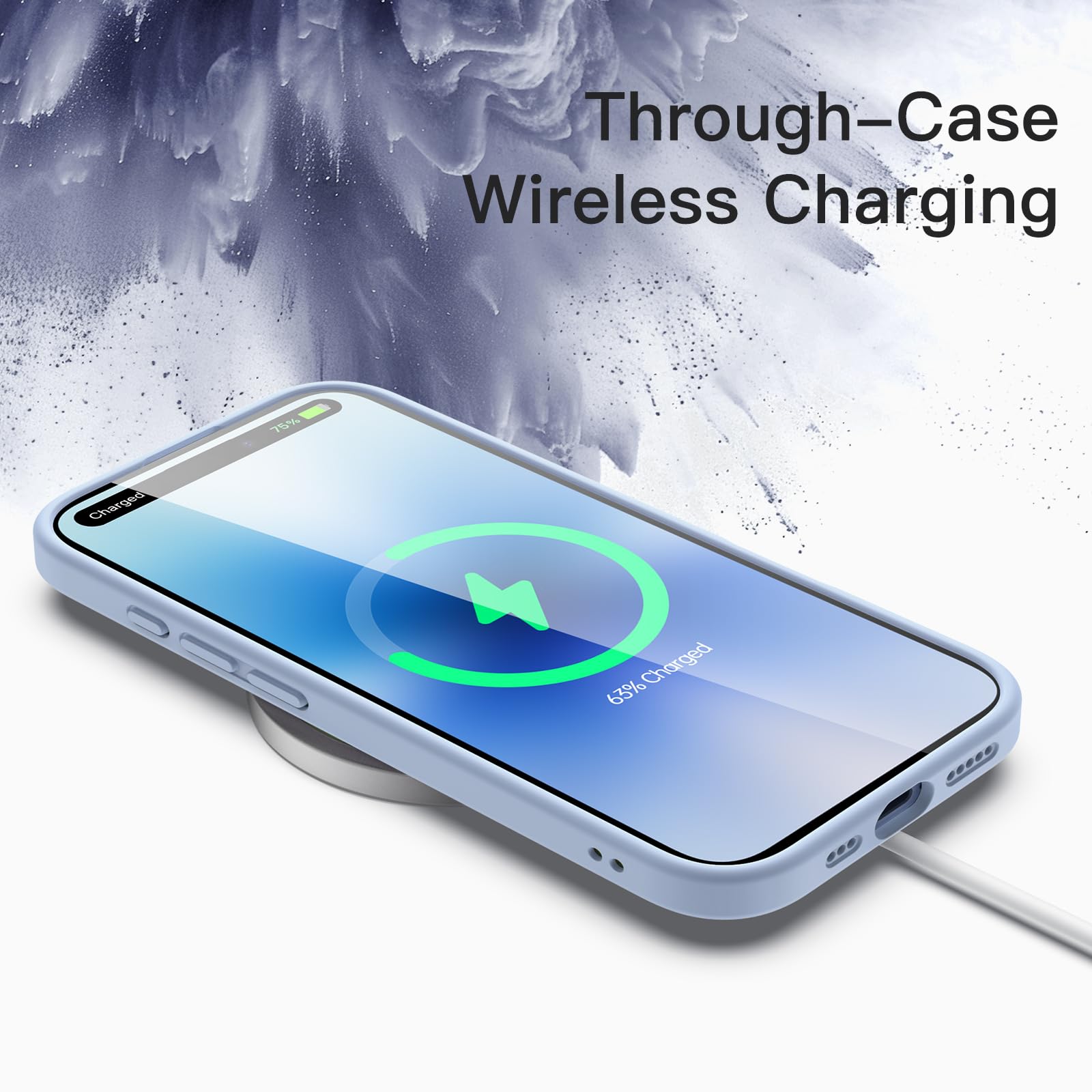 JETech Etui dla iPhone 17, Gołębi | Matowa Ramka TPU w Jednolitym Kolorze, Odporne na Zarysowania, Przezroczysta Tylna Obudowa Telefonu