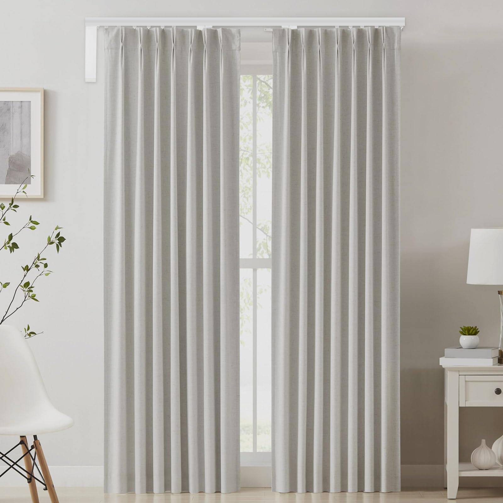 Rail Tenda motorizzata intelligente, asta elettrica telecomandata con motore collegato Wifi, apertura silenziosa 35dB, capacità 40kg, lunghezza estensibile 2,16-4,2m per soggiorno camera da letto