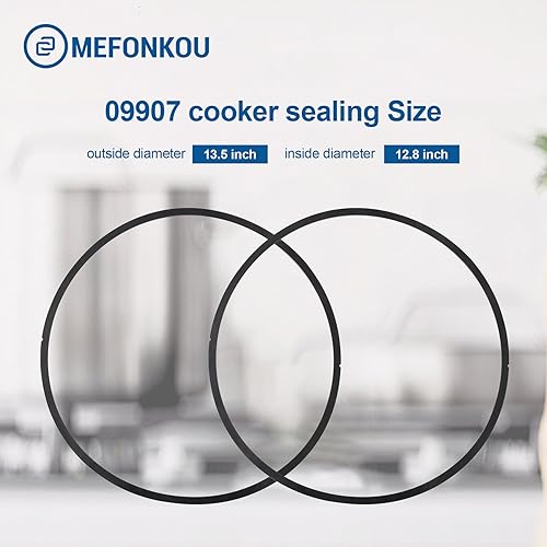 Miniatura 7 de Junta de sellado de olla a presión 09907 para olla a presión Presto CA16, CA16H y 21 cuartos de galón reemplaza las piezas 1075, puerto de escape