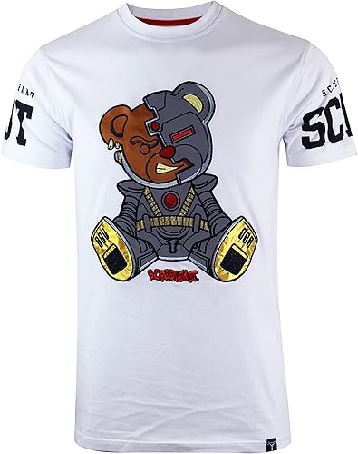 SCREENSHOT - Camiseta con estampado de gel de alta densidad con bordado urbano de alta densidad