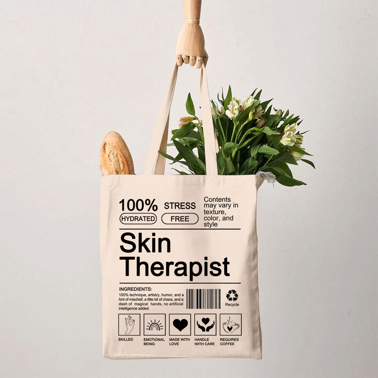 G2TUP Esthetician Gift Tote Bag for Skin Therapist & Cosmetology Gift Lovers