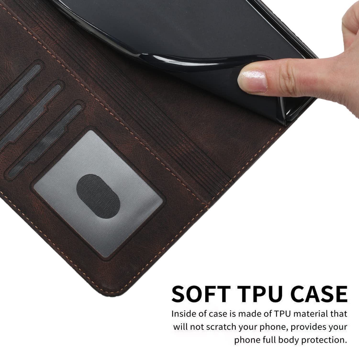 Custodia Portafoglio Momoka Per Redmi Note 9T/9 5G – Sottile In Pelle Con Supporto E Chiusura Magnetica, Verde