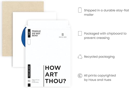 Miniatura 3 de HAUS AND HUES Evil Eyes for Wall - Pósteres azules para estética de habitación, pósteres e impresiones de arte azul abstracto, pósteres de ojos para