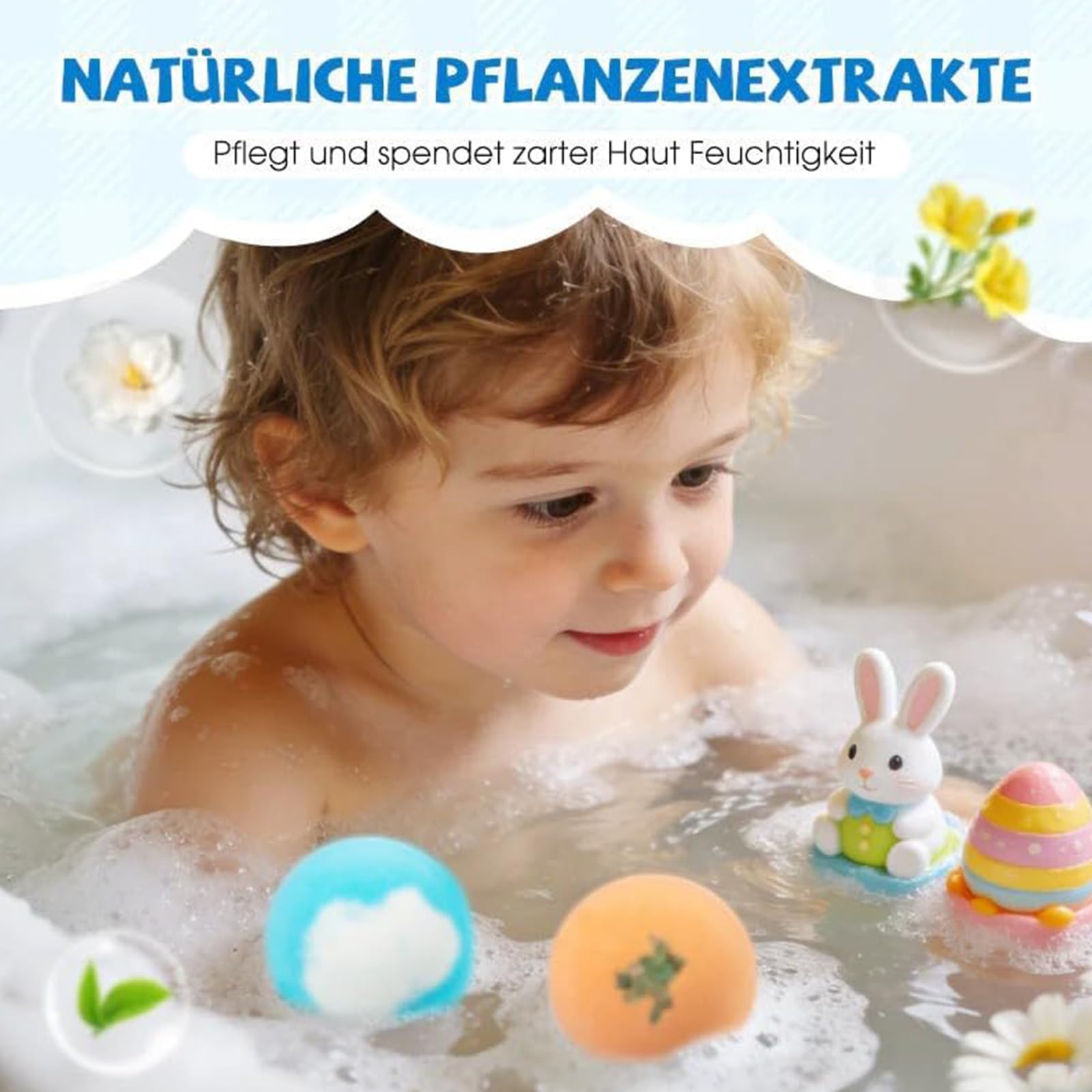 Set Regalo di 12 Bombe per il Bagno WMFASBAG, Colorate e Organiche con Sorpresa Interna, Giochi di Bolle Frizzanti Sicuri per Bambini, Regalo Educativo Dolcemente Sicuro per Pasqua Ragazzi