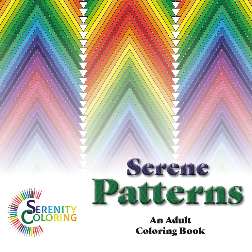 Serene Patterns: An Adult Coloring Book: 50 Geometric Designs for Stress Relief and Mindfulness — From Simple Tiles to Intricate Spirographs