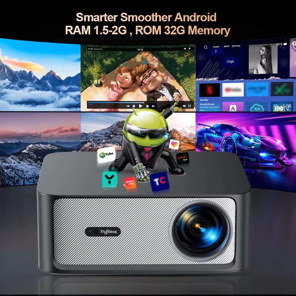 Projektor Full HD 3D 1080P TD98 WiFi6 LED 2K 4K Wideo Film Beamer TD98W Android Projektor PK DLP Kino domowe Beamer