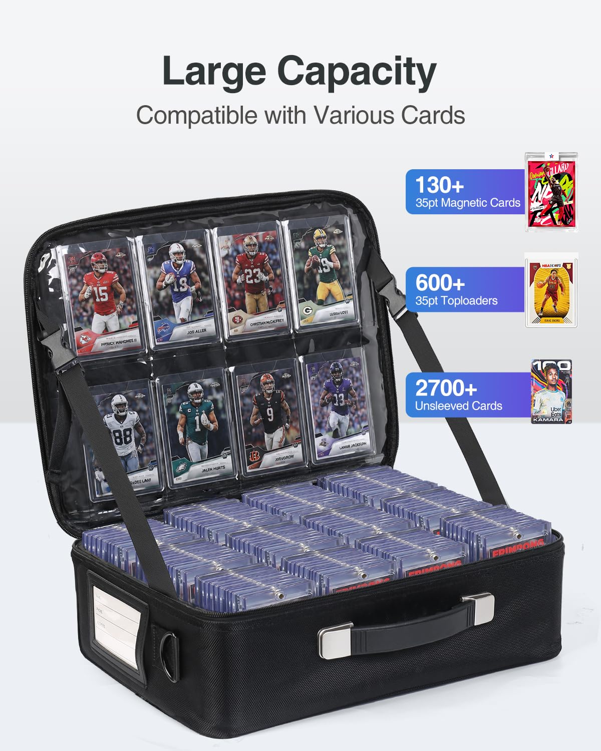 Luxtude Scatola portaoggetti per carte collezionabili con divisori