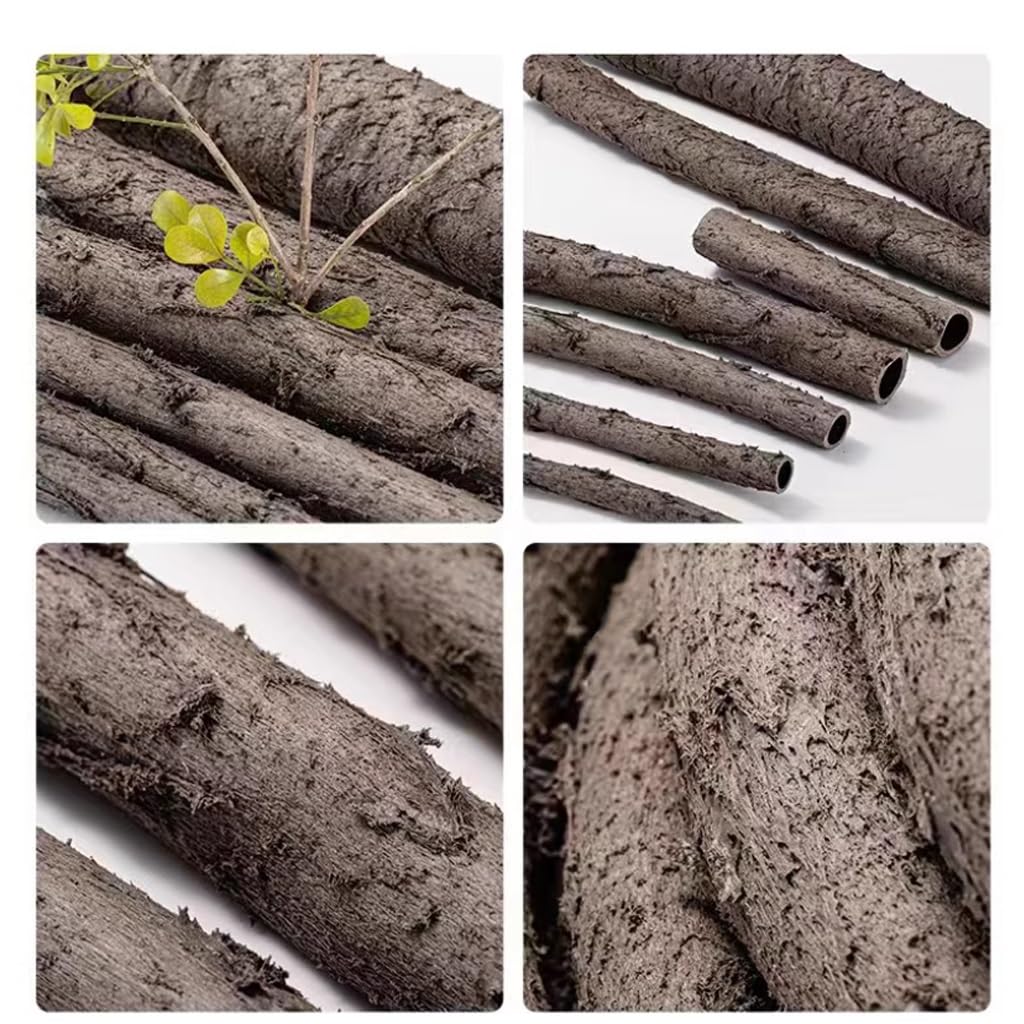 Tubo Flessibile in Rattan - 10 Metri di Protezione per Cavi in Resina Resistente agli Agenti atmosferici, Design Cavo, Adatto per Avvolgere Alberi, Ideale per progetti Idraulici Esterni.