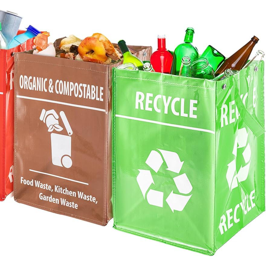 Reusable Recycle Bags For Home Or Garden | Waterproof With Sturdy Handles U2013 Great Useful Stuff