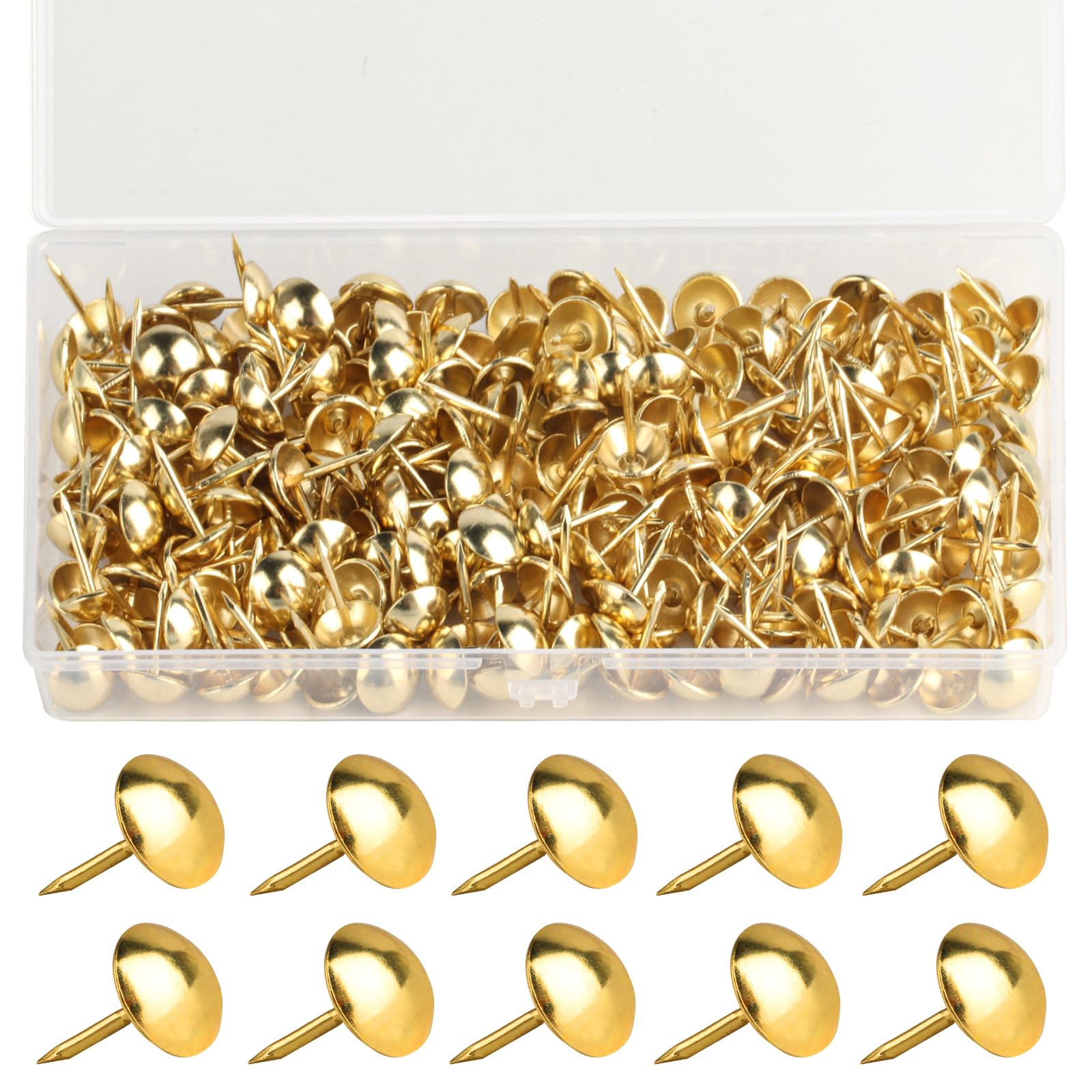 320 Pcs Upholstery Nails, Upholstery Tacks Pins, Furniture Decorative Thumbtacks, Antique Push Studs Pins