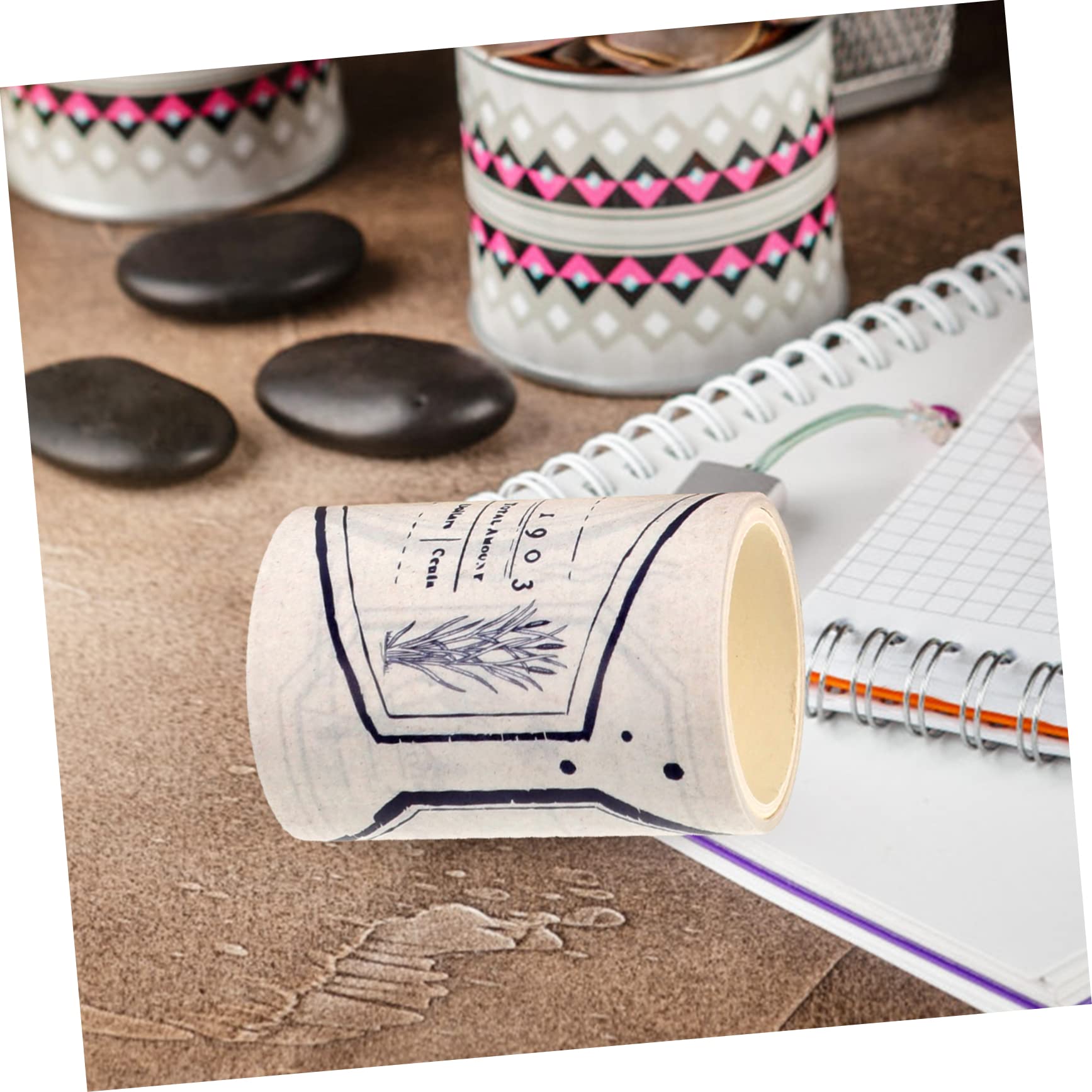 8stücke Vintage Washi-tapes für DIY Scrapbooking mit Bonbonfarbenen Designs Dünnes Klebepapier für Handbücher Tagebücher und Fotoklebeband Zufälliger Stil