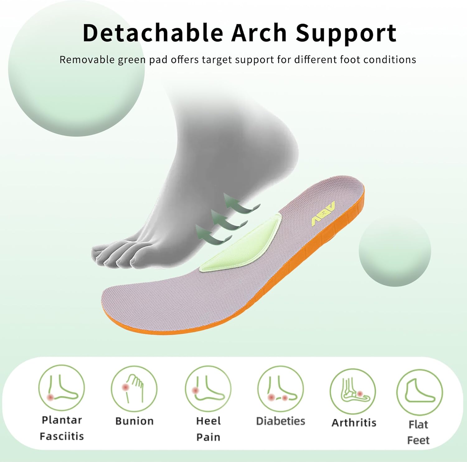 Wide Toe Box Shoes Women Arch Support Walking Sneakers Orthotic Tennis Shoes for Plantar Fasciitis Bunions - Image 3