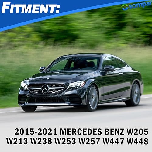 Miniatura 2 de Soporte para taza de consola central (fibra de carbono) compatible con Mercedes-Benz W205 W213 W253 W257 W447 C E GLC Class reemplaza a A2056800691