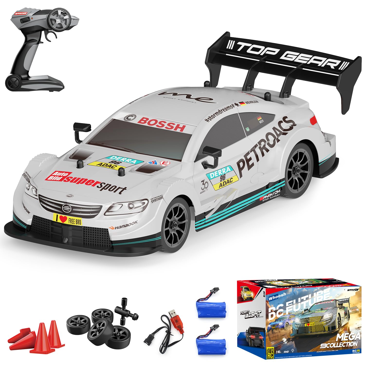 Amazon.com: Dollox RC Drift Car 1/16 Scale Remote Control Car 2.4