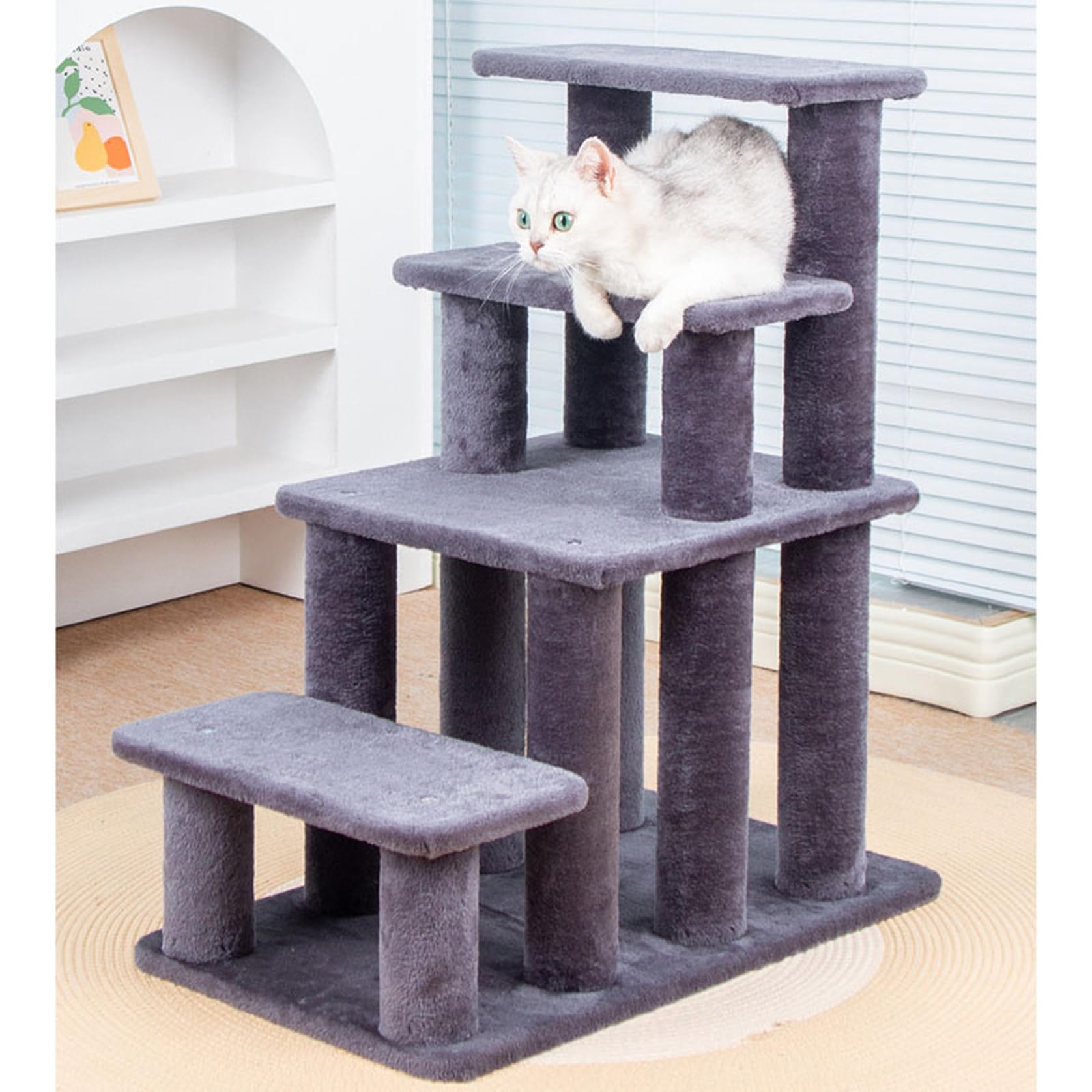 Amazon | 猫 カラー1 ステップ 猫用 階段 犬用階段 ドッグステップ