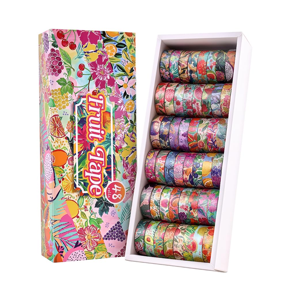 Colorful Washi Tape Set - 30 Rolls for Scrapbooking -13