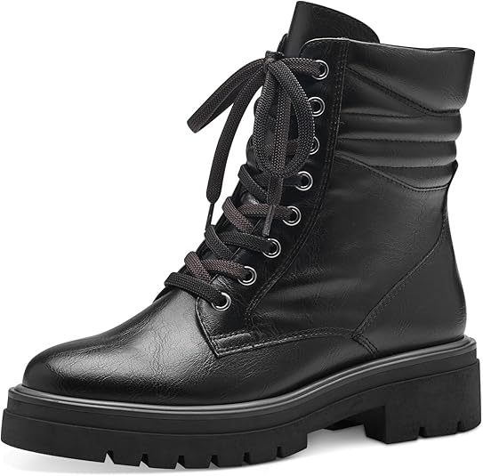 MARCO TOZZI Women's 2-25276-41 Lace Boot Flat