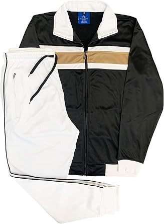 Royal Threads Mens Tracksuit contrast Color 2-piece Set