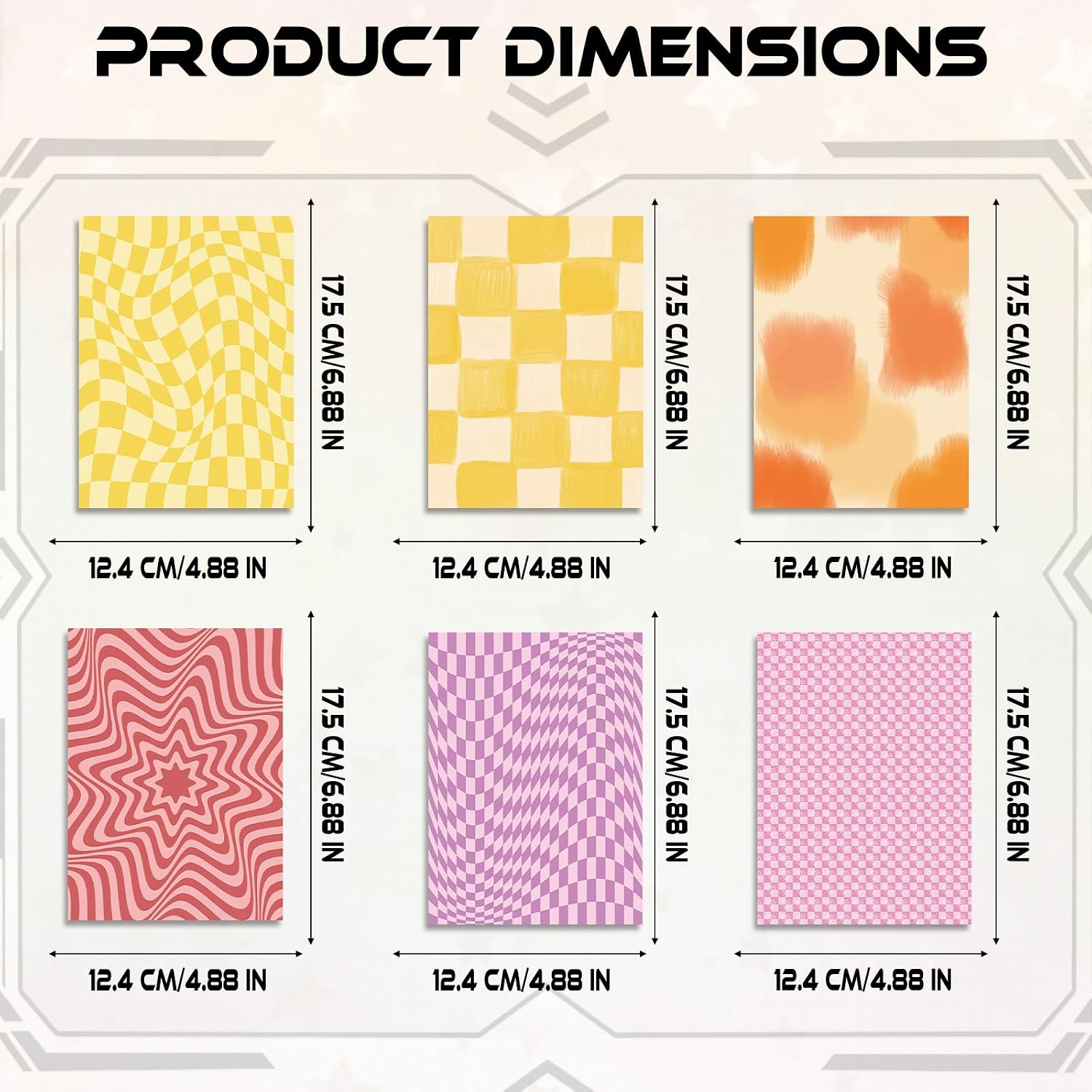 Y2K Groovy Insert Cardstock Paper for Kindle image 4
